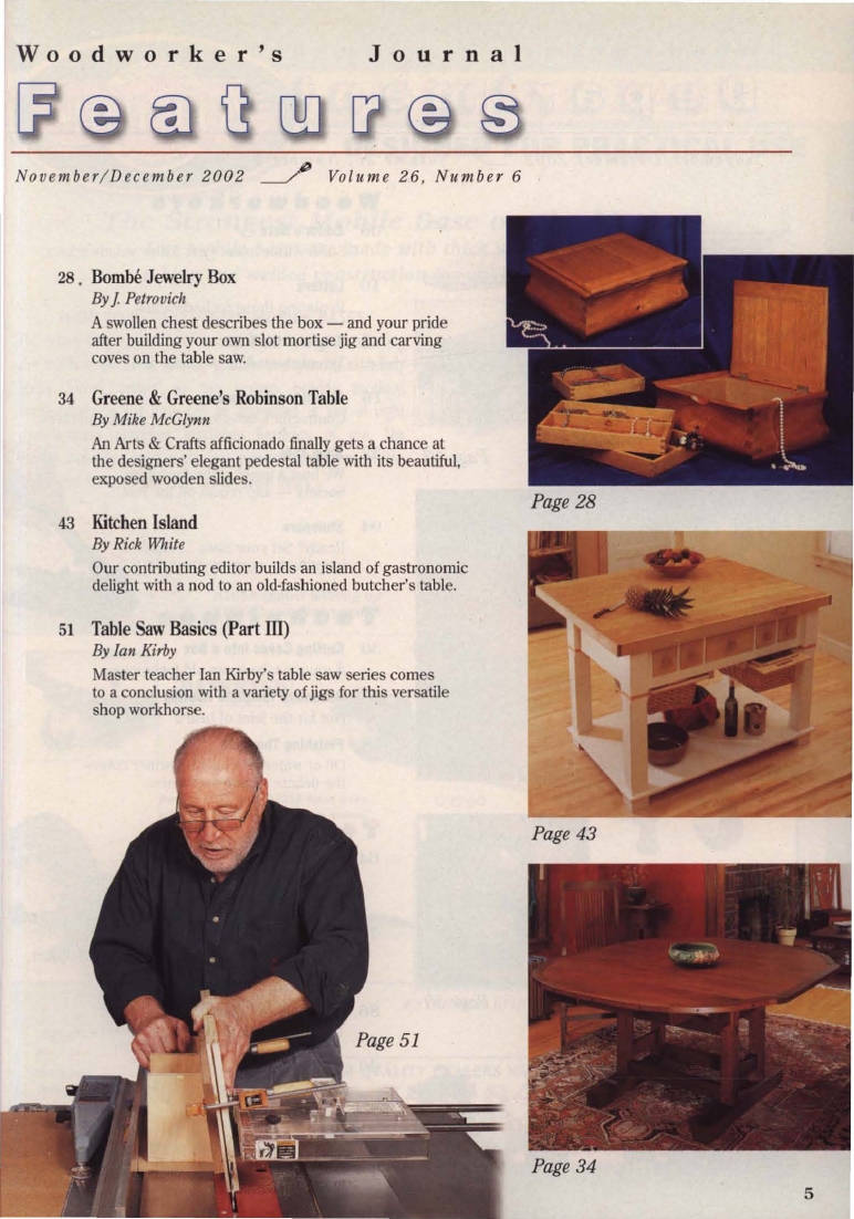 woodworker journal 2002年第6期