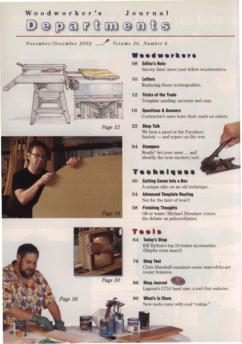 woodworker journal 2002年第6期