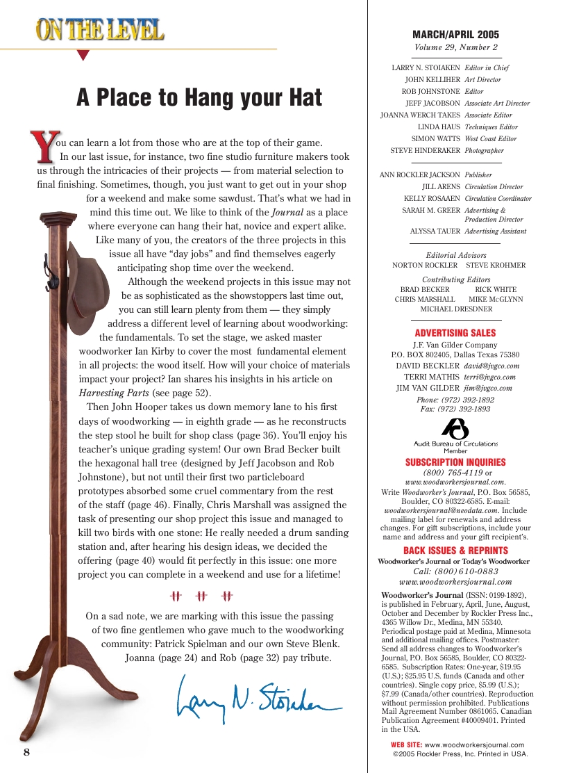 woodworker journal 2005年第2期