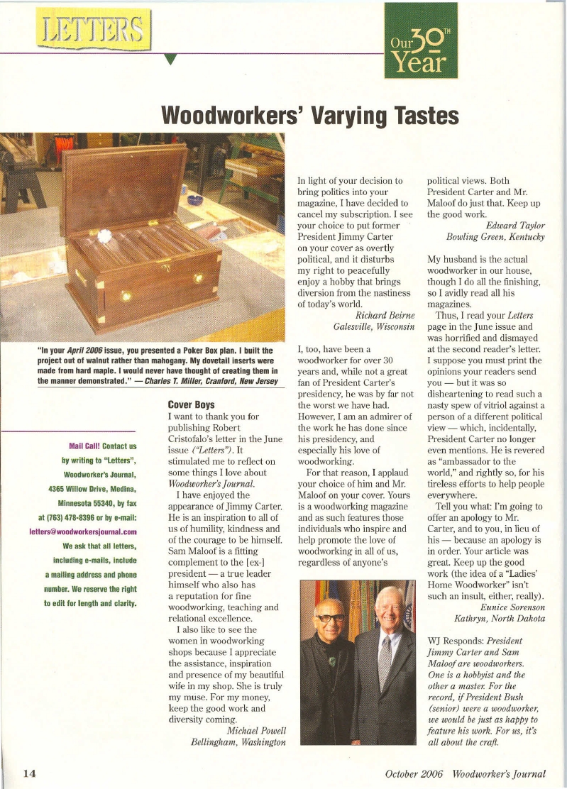 woodworker journal 2006年第5期