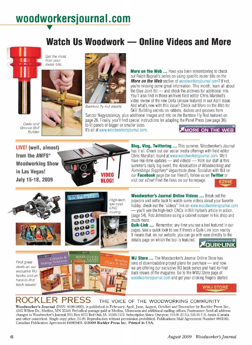 woodworker journal 2009年第4期