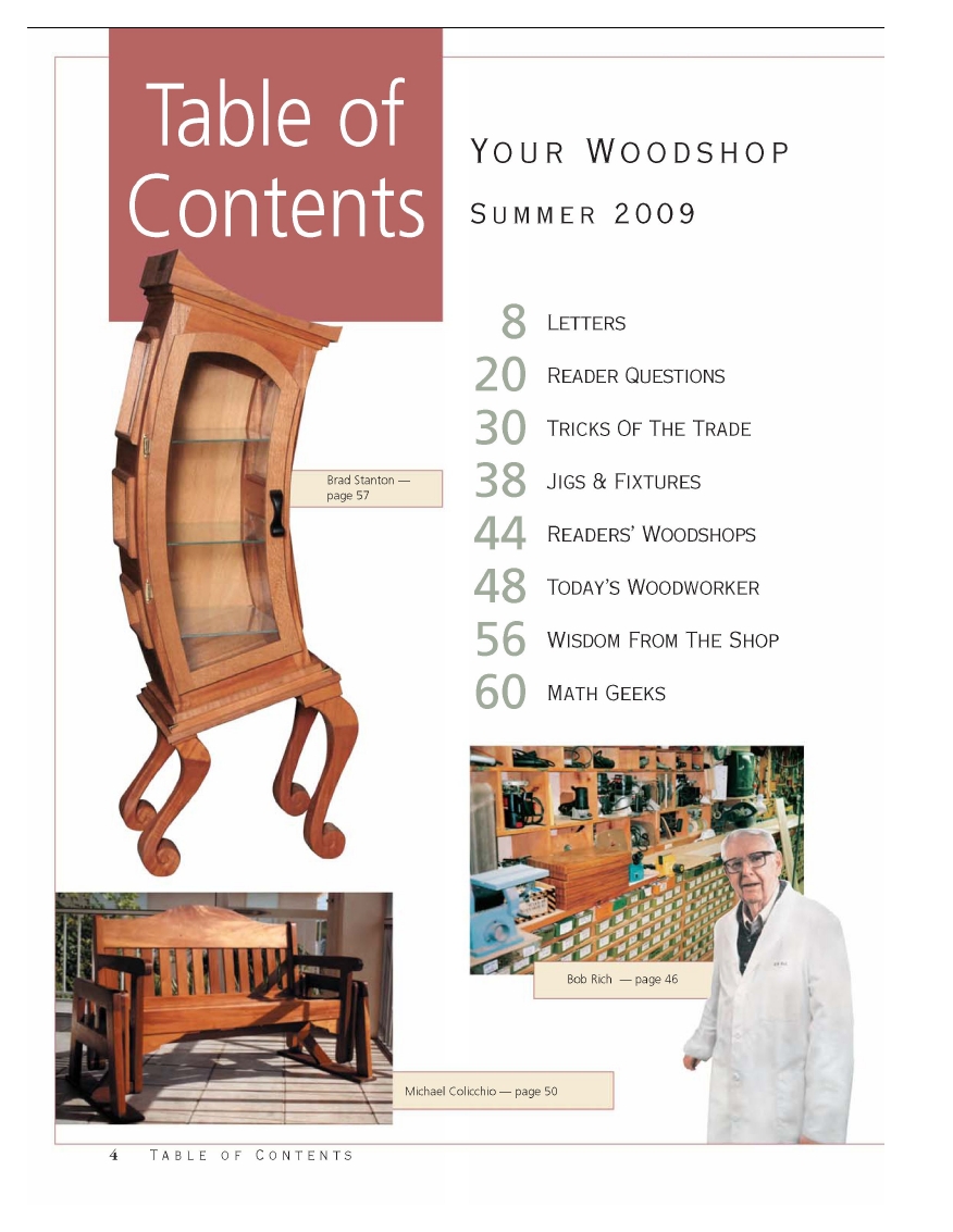 woodworker journal 2009年第summer期