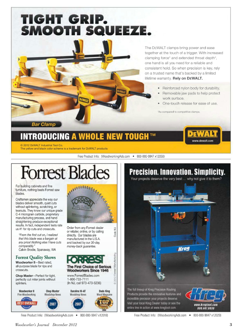 woodworker journal 2012年第6期