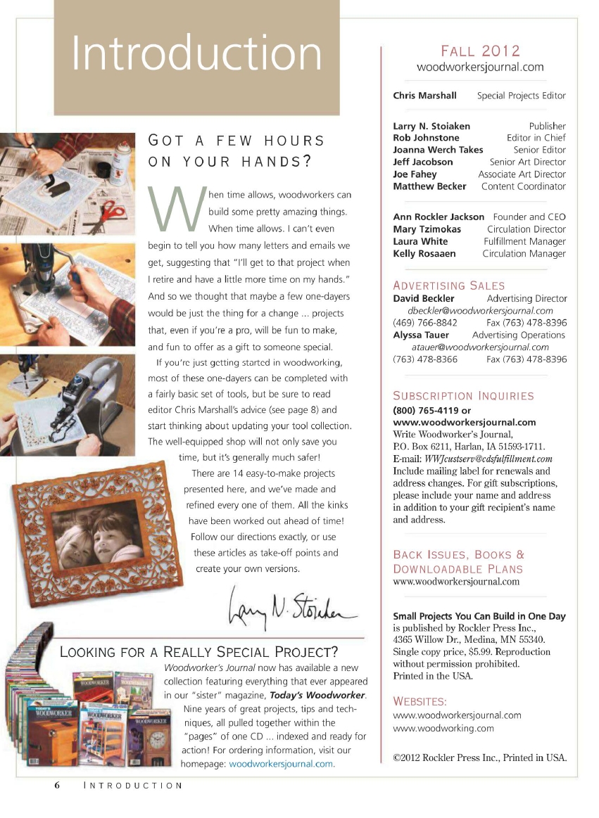 woodworker journal 2012年第fall期