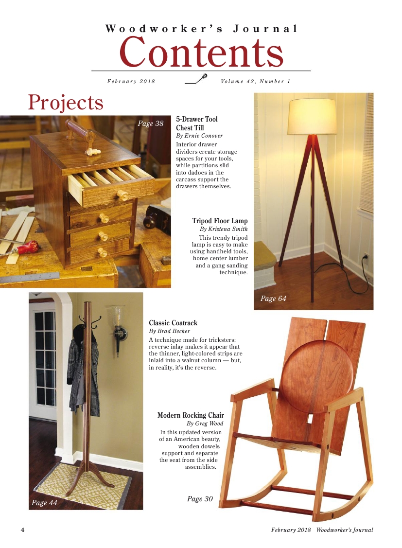 woodworker journal 2018年第1期