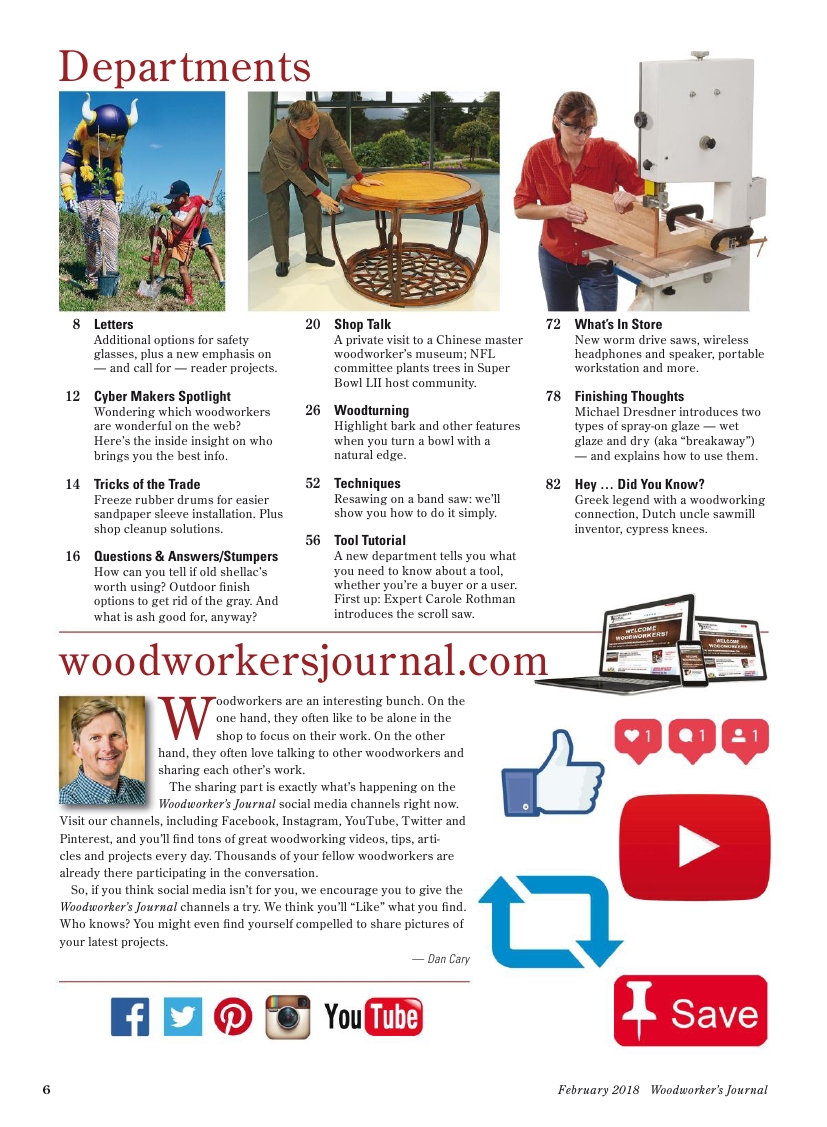 woodworker journal 2018年第1期