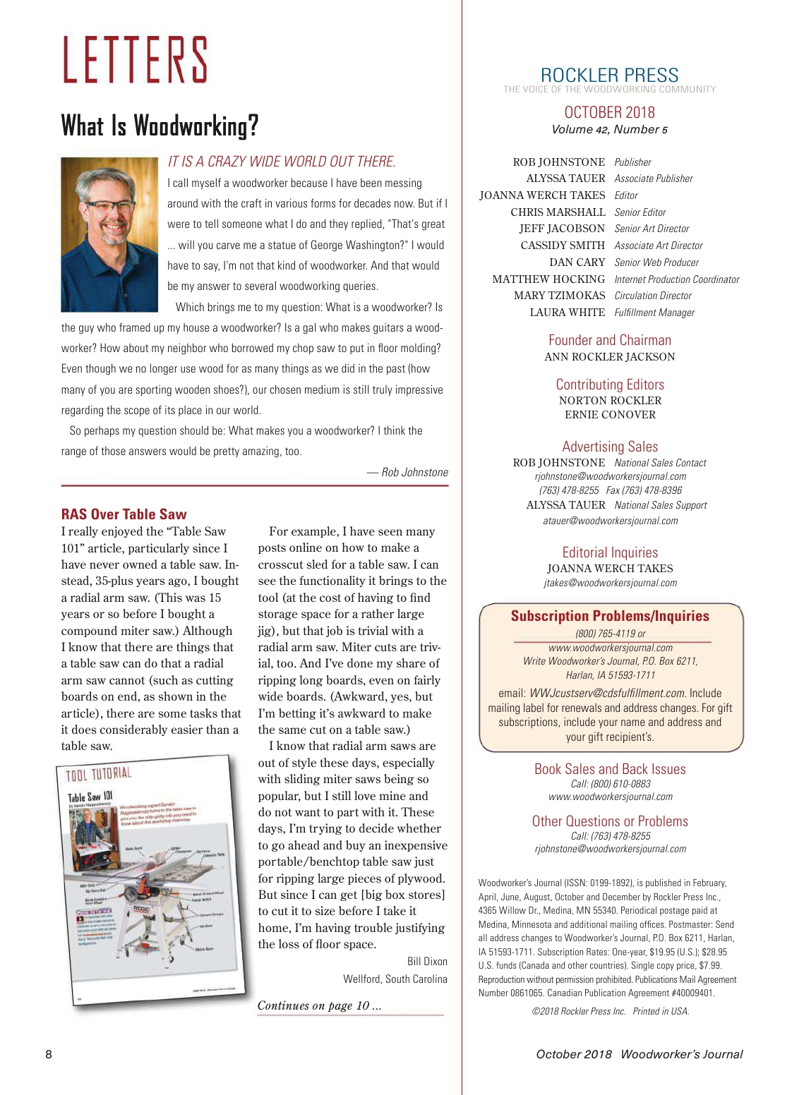woodworker journal 2018年第5期