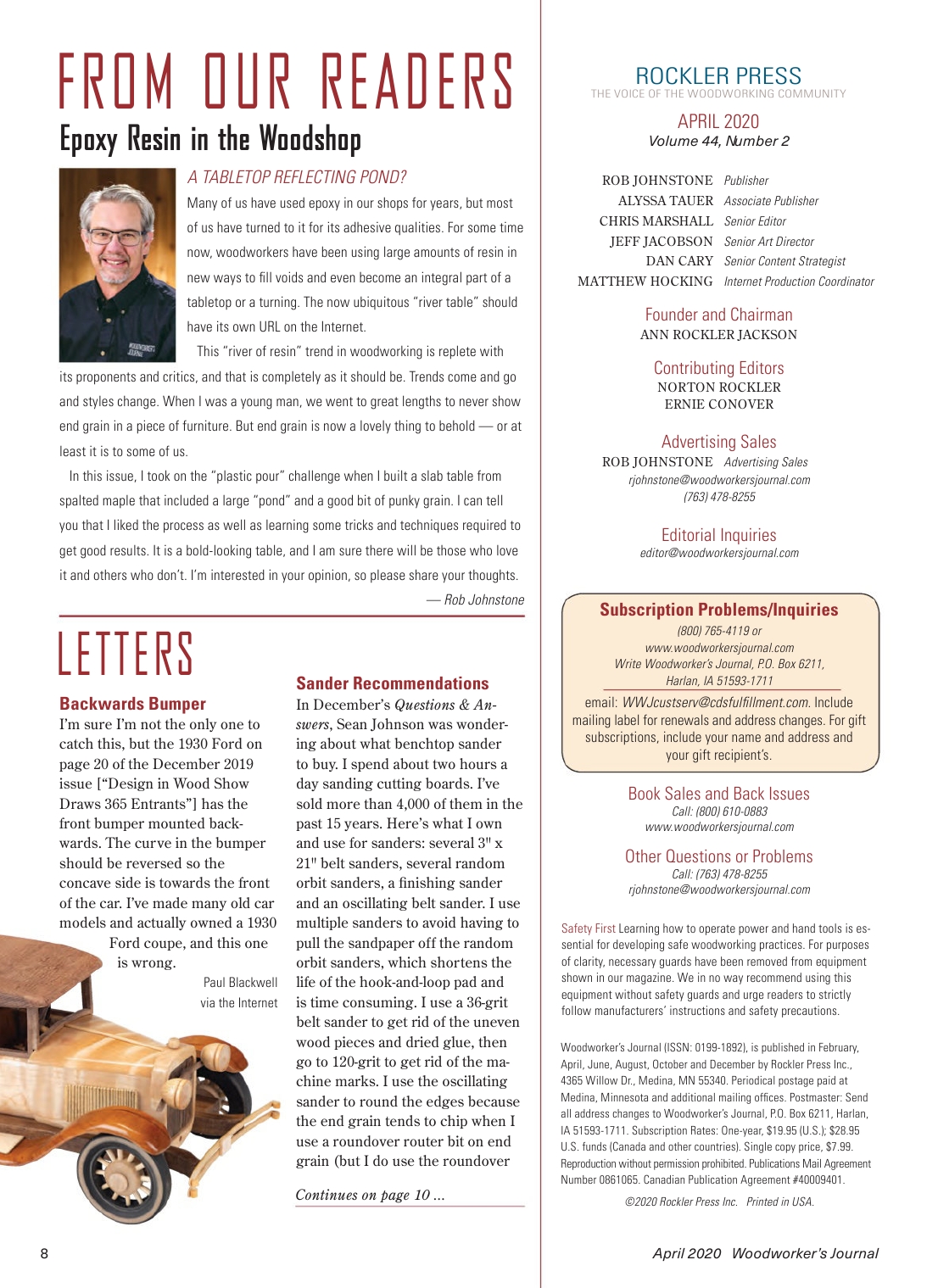woodworker journal 2020年第2期