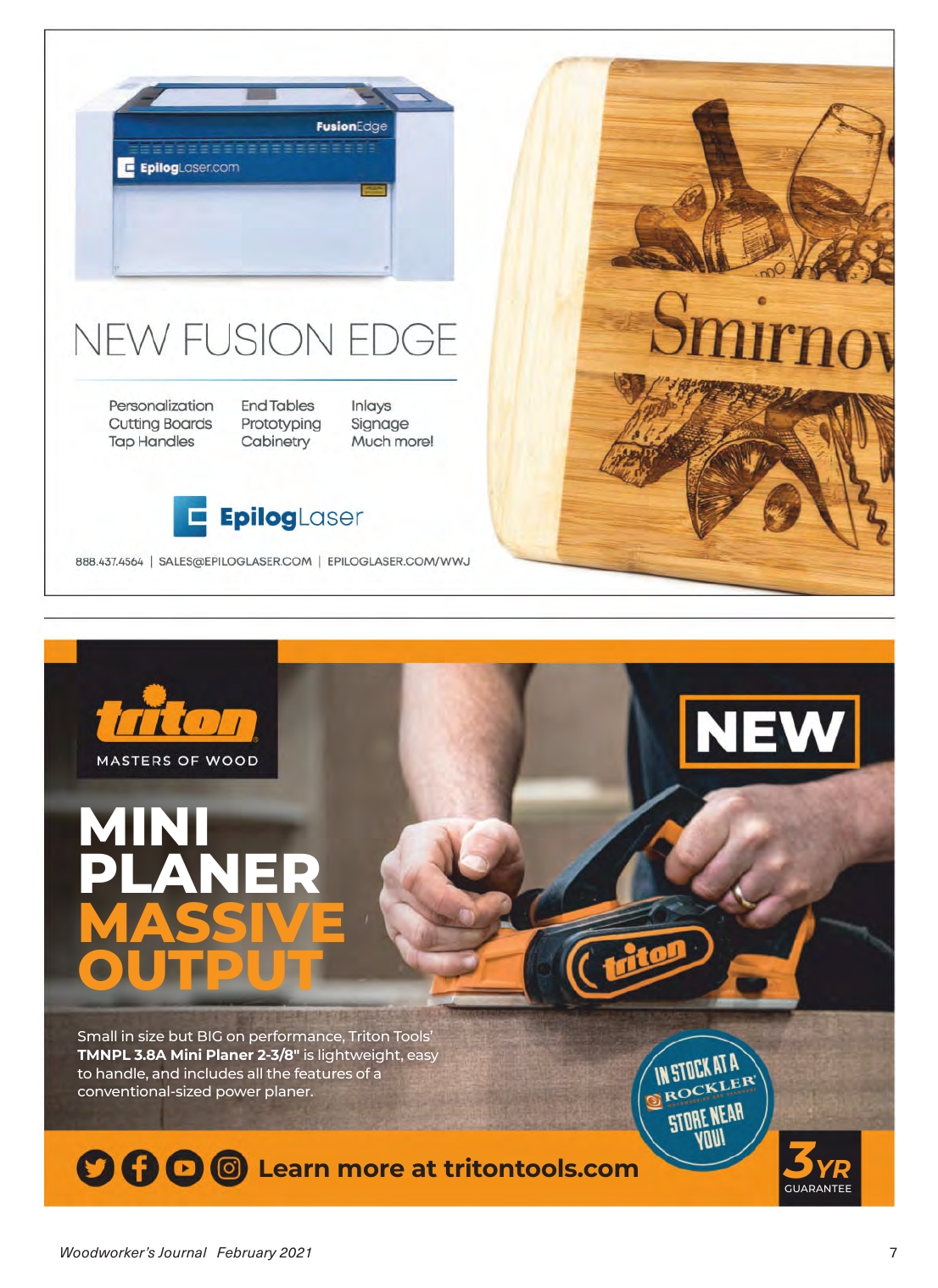 woodworker journal 2021年第1期