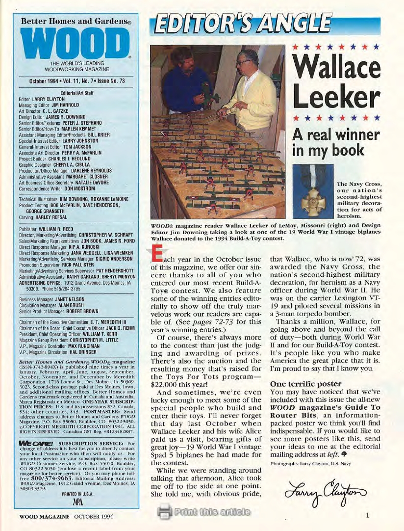 wood magazine第73期