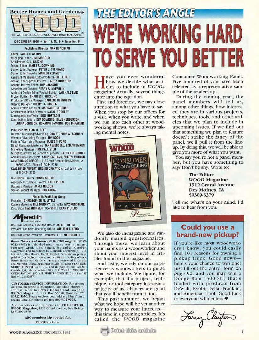 wood magazine第84期