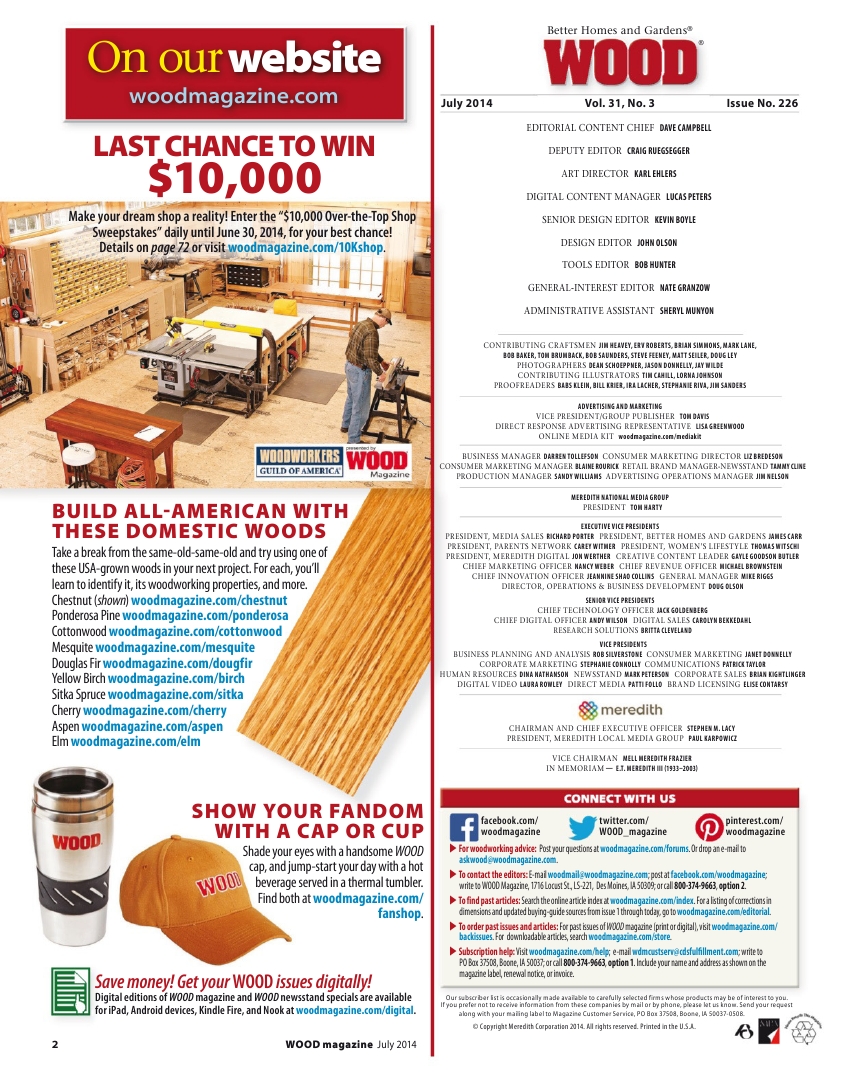 wood magazine第226期