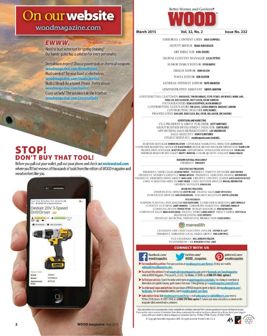 wood magazine第232期