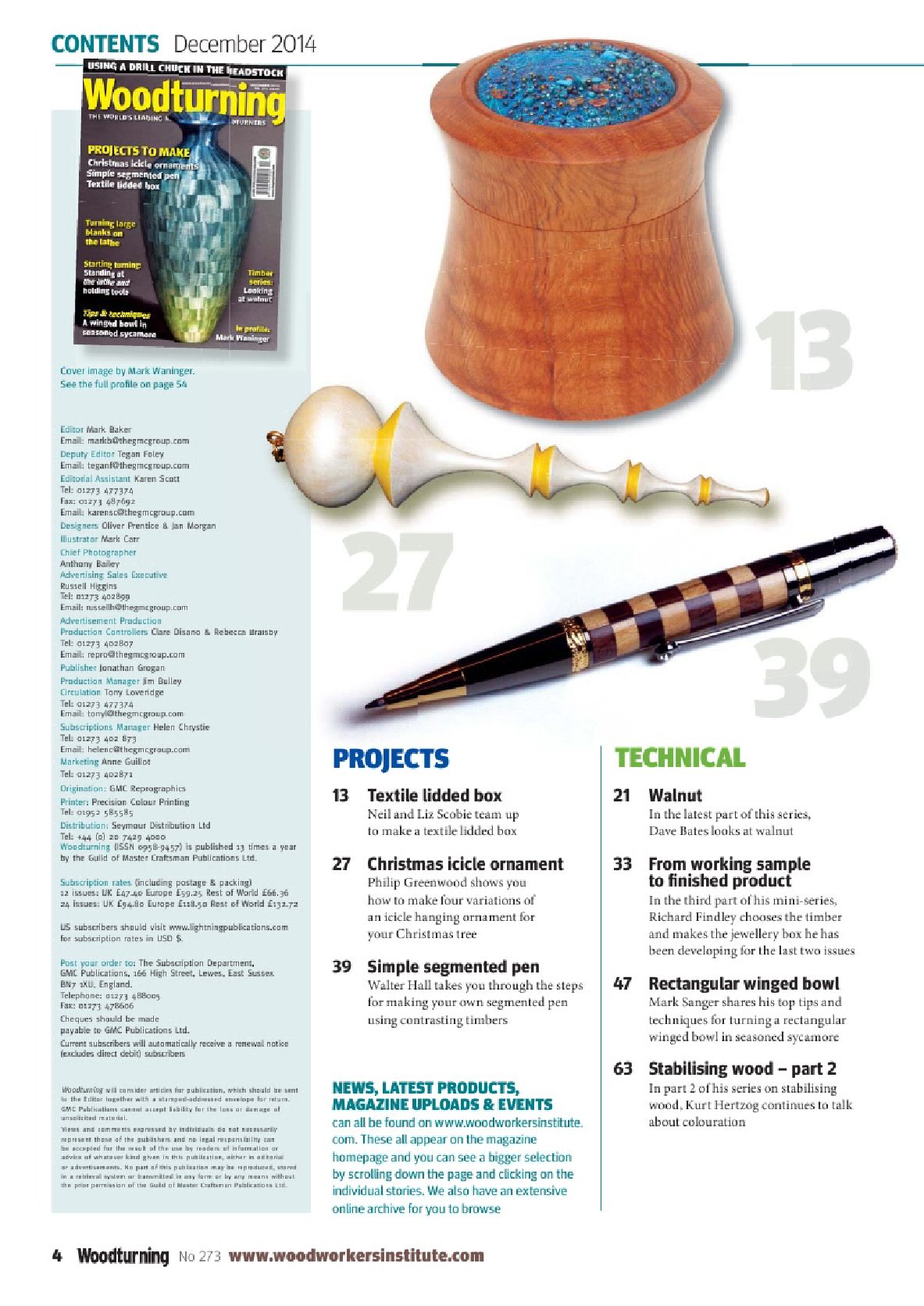 woodturning第273期