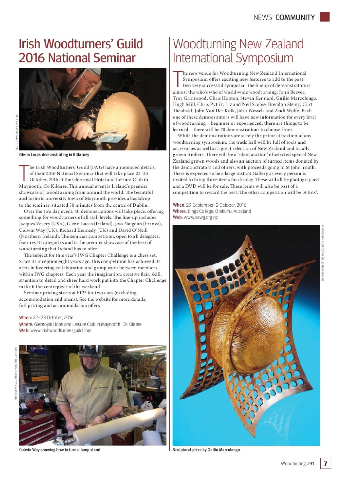 woodturning第291期