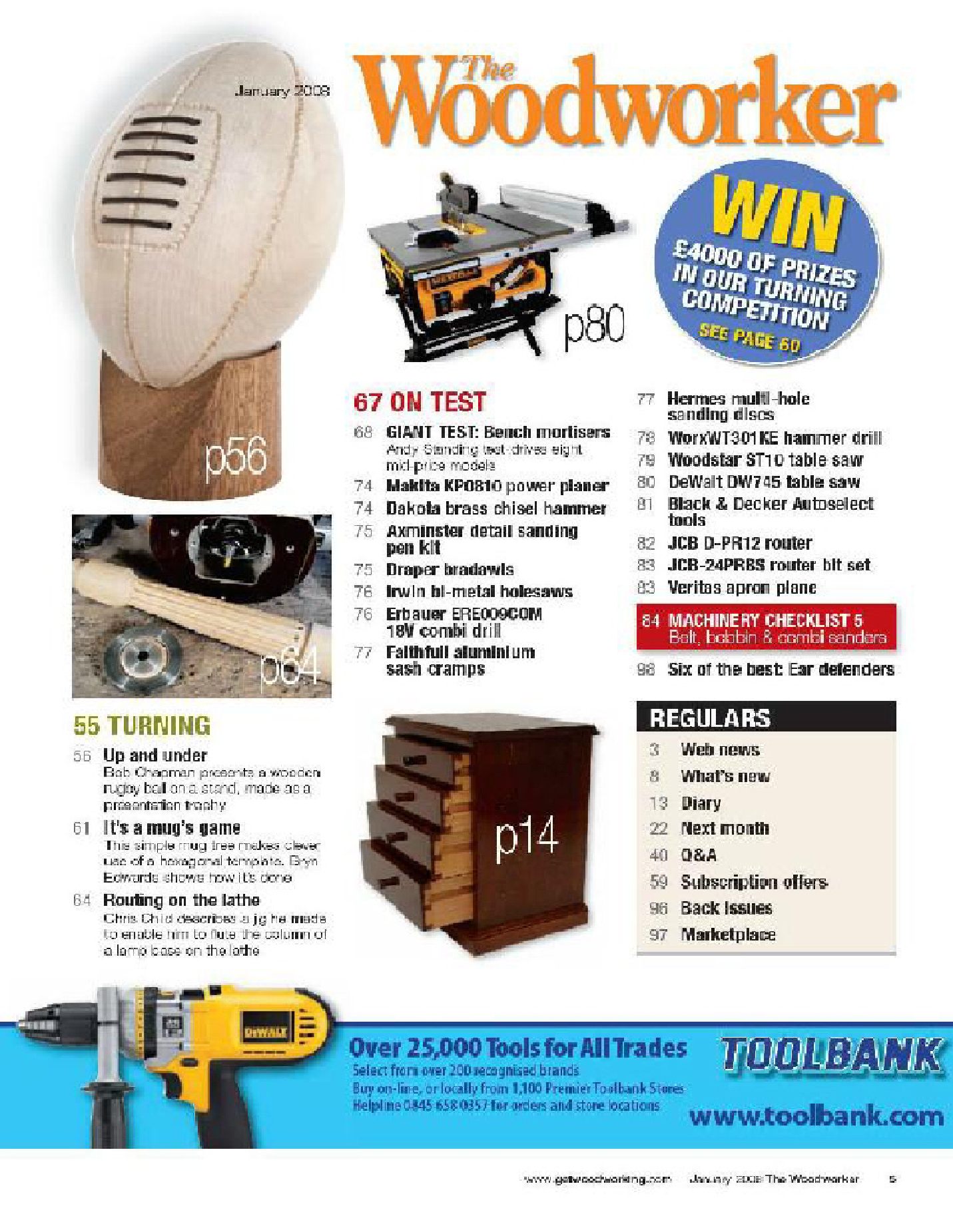 woodworking woodturner 2008年1期