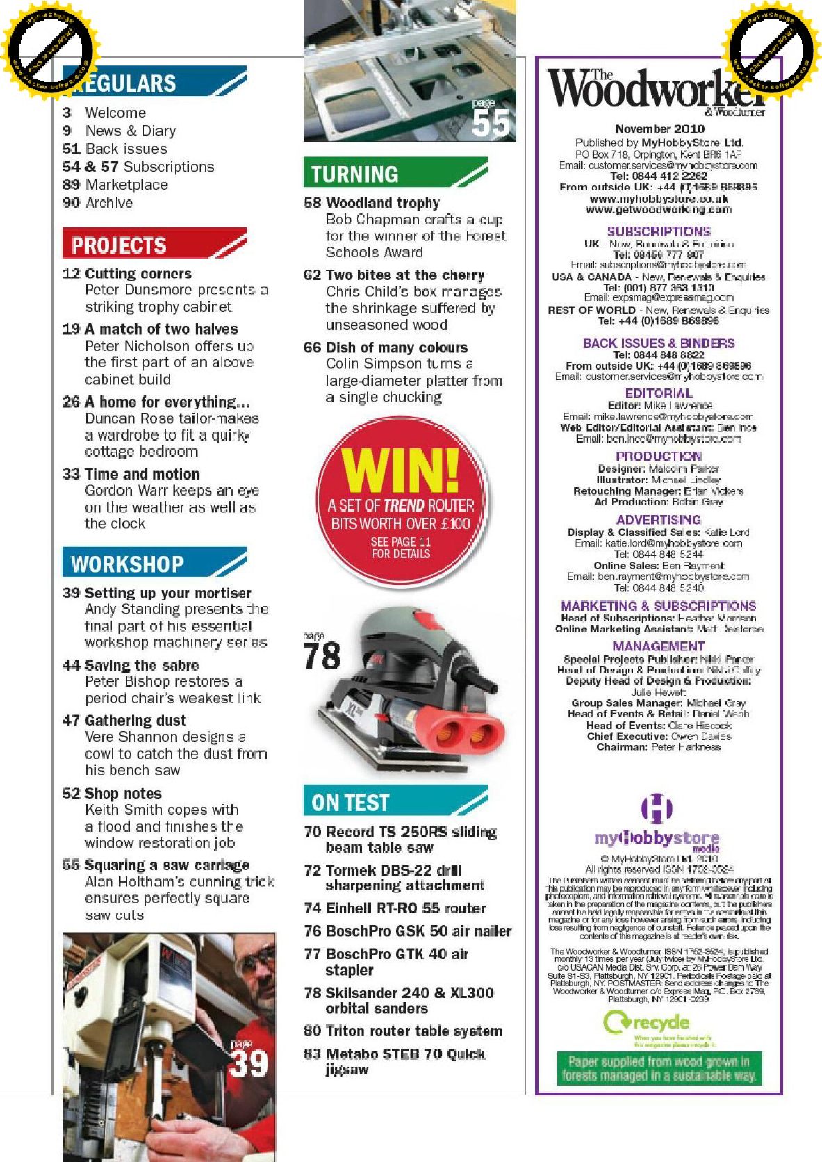 woodworking woodturner 2010年11期