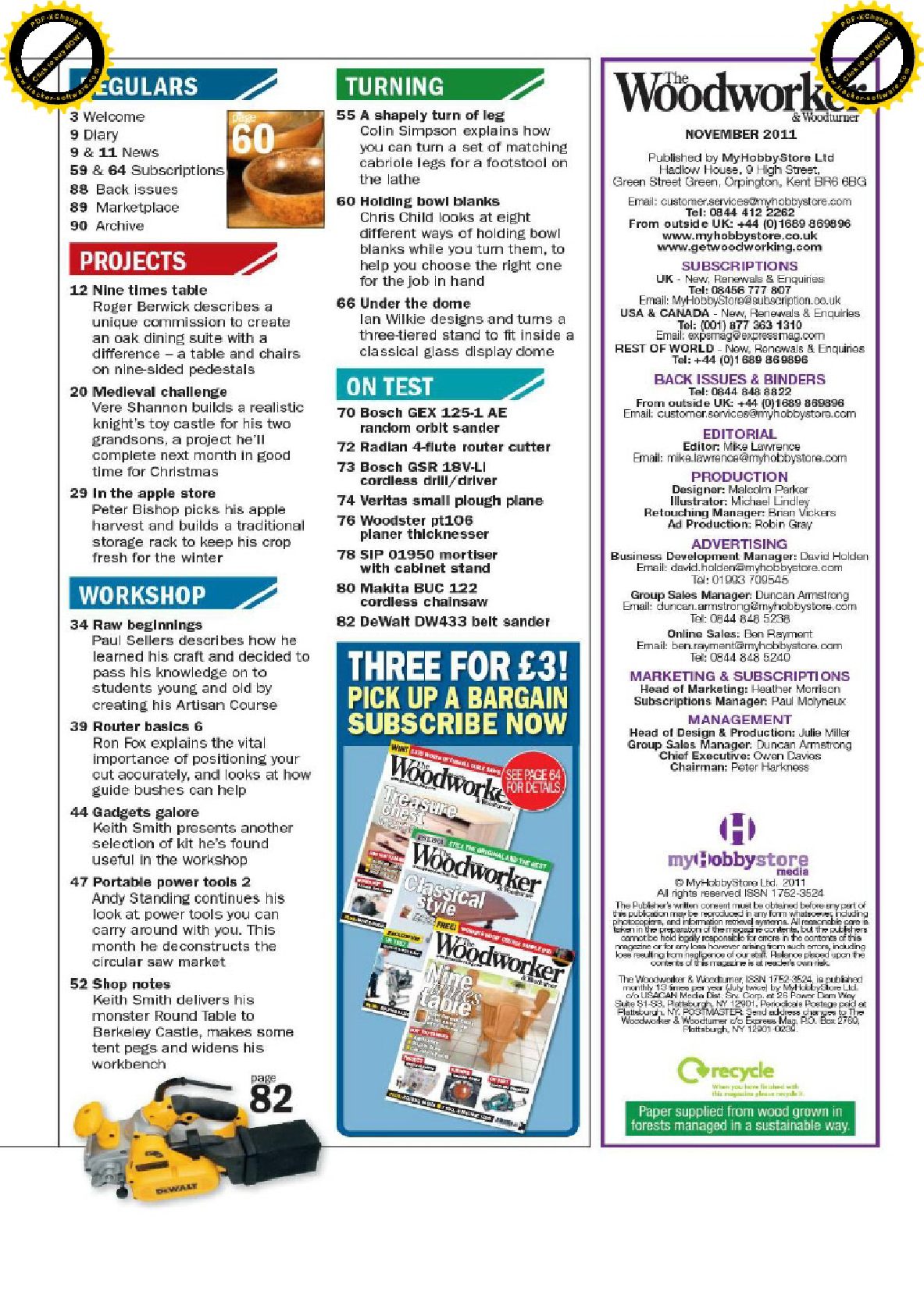 woodworking woodturner 2011年11期