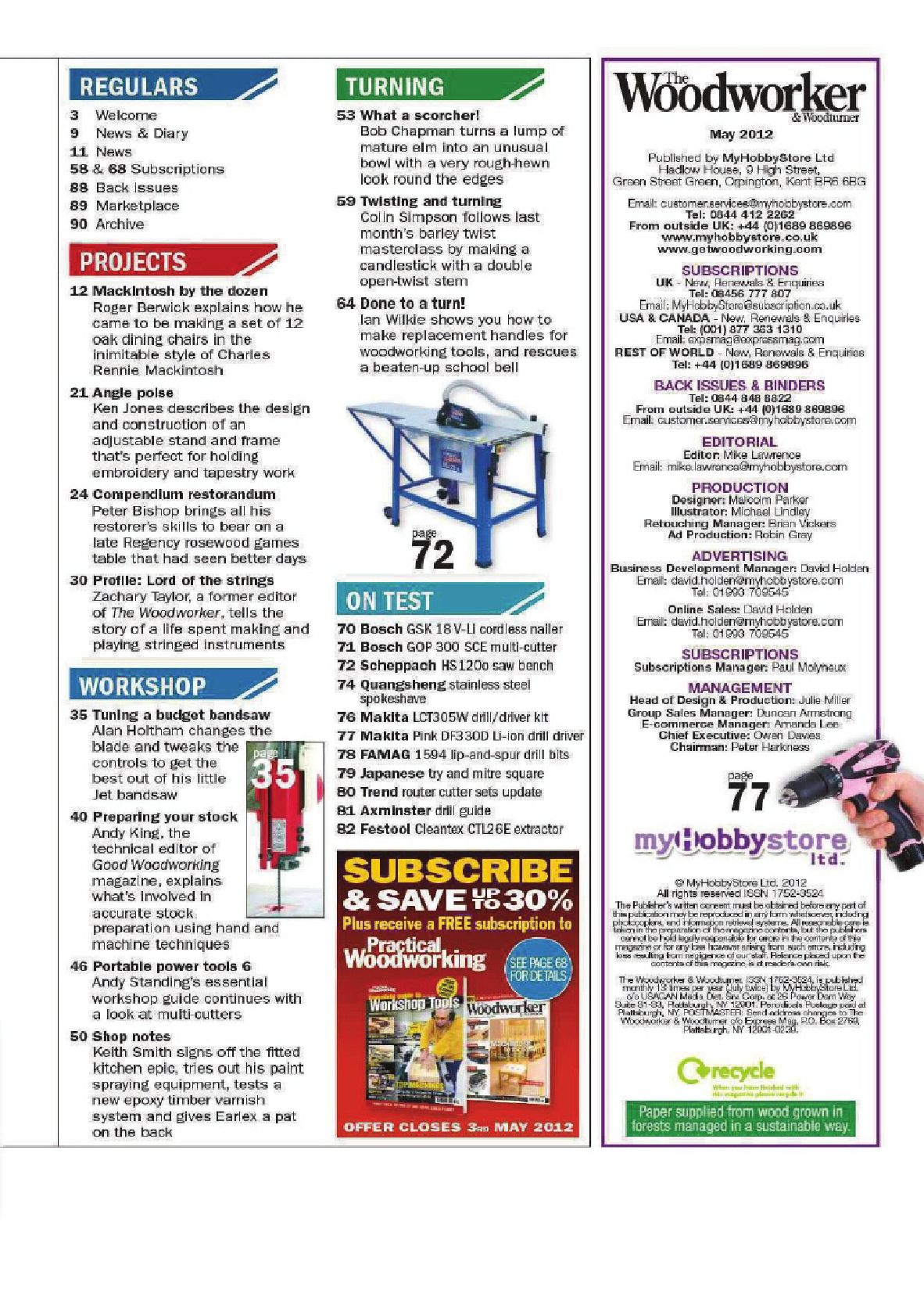 woodworking woodturner 2012年5期