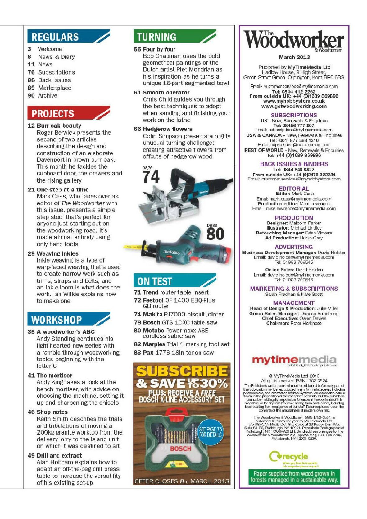 woodworking woodturner 2013年3期