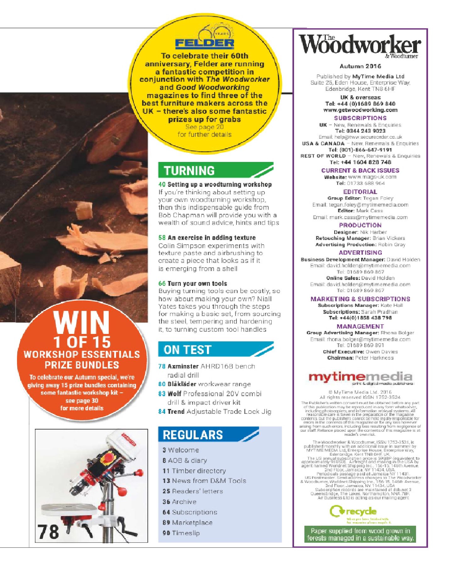 woodworking woodturner 2016年11期